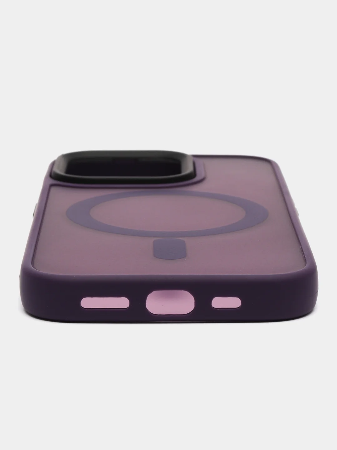 Фиолетовый чехол MagSafe для iPhone (Айфон) 11, 12, 13, 14, Pro, Pro Max, Plus, силиконовый
