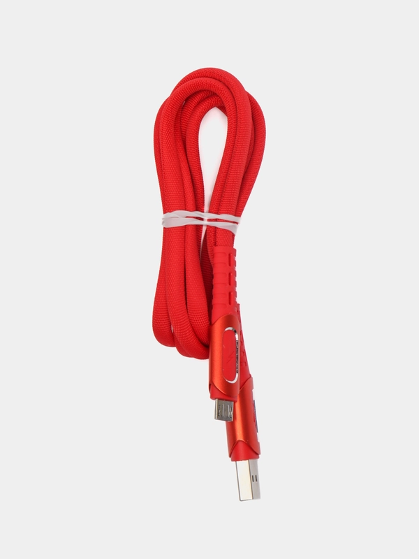 Forza кабель для зарядки "Экстрим", Micro USB, 1 м, 2.4А, быстрая зарядка QC3.0, ткань