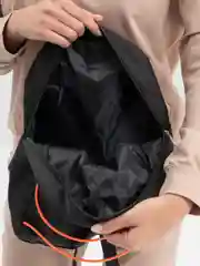 Рюкзак текстильный, со шнуровкой, цвет чёрный