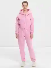 Розовый женский спортивный костюм на флисе