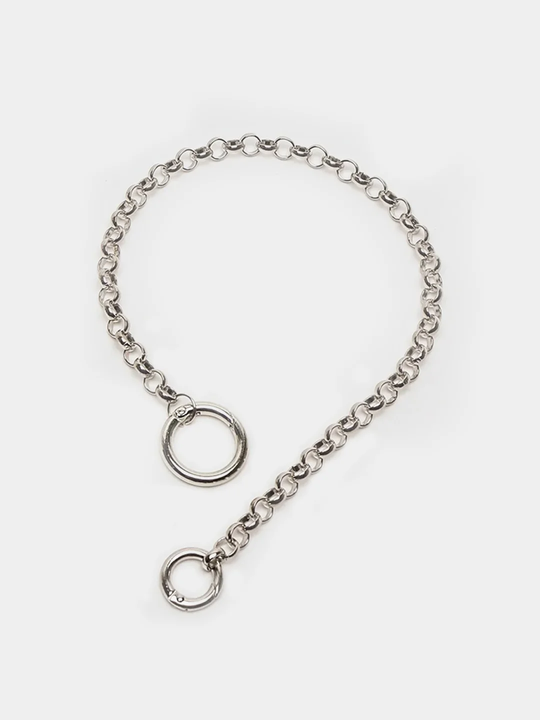 Серебряный цепочка на джинсы Nika, на пояс, подвеска на сумку