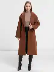 Бронзовый пальто женское, оверсайз