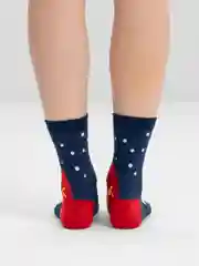 Вишнёвый носки женские новогодние, хлопок, высокая посадка, единый размер, повседневные