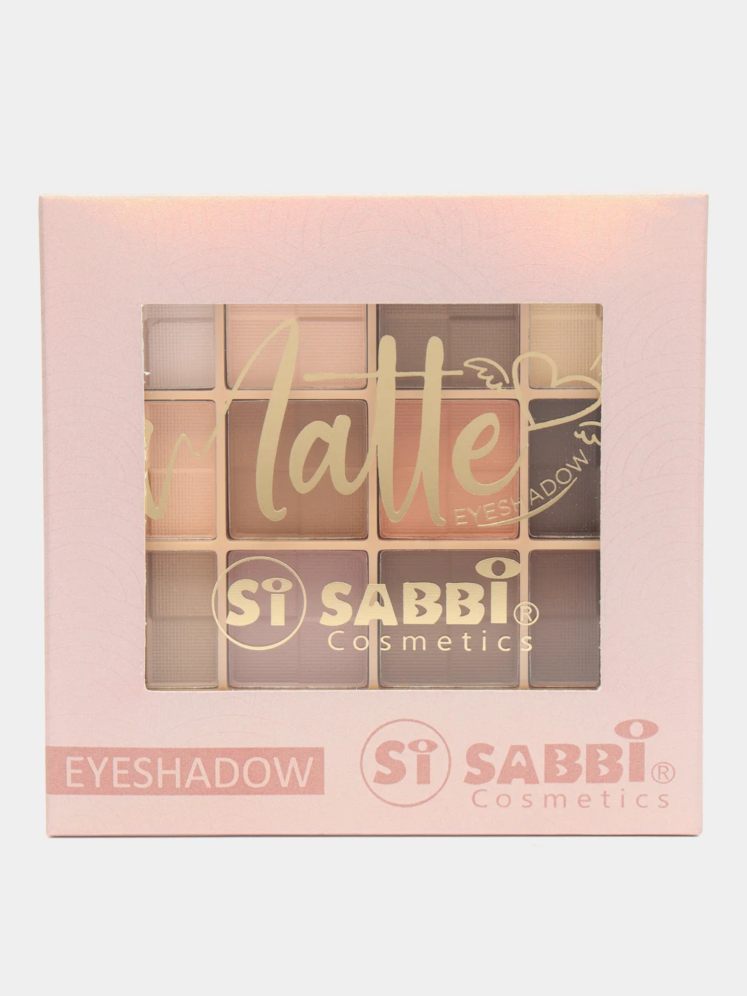 Бежевый палетка матовых теней для век MATTE EYESHADOW, 12 цветов