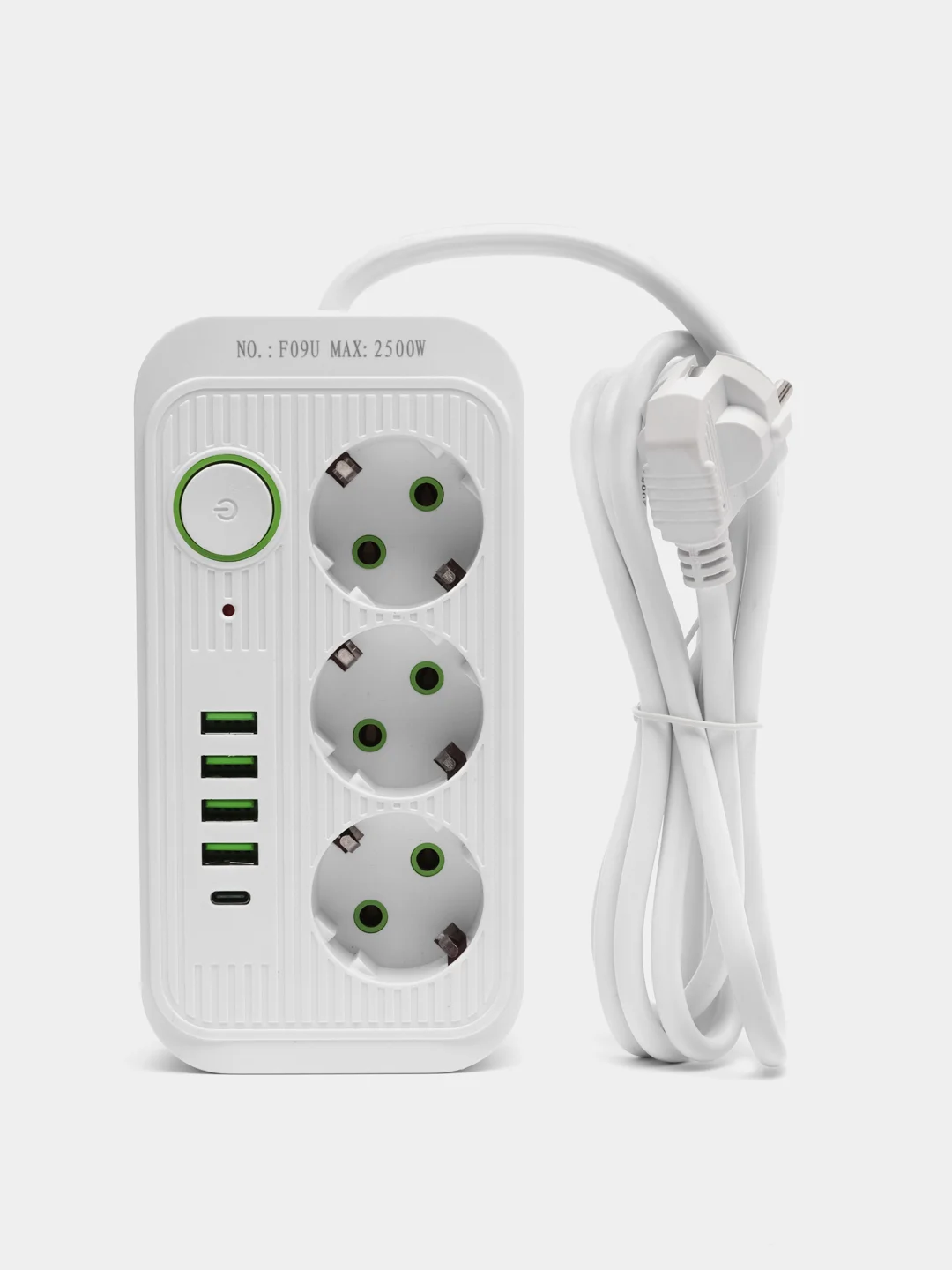 Слоновая кость сетевой фильтр с USB разъемами, удлинитель с USB портами