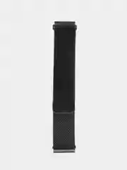 Черный стальной ремешок "Миланская Петля" для Amazfit, Huawei, Haylou, Samsung Galaxy Watch