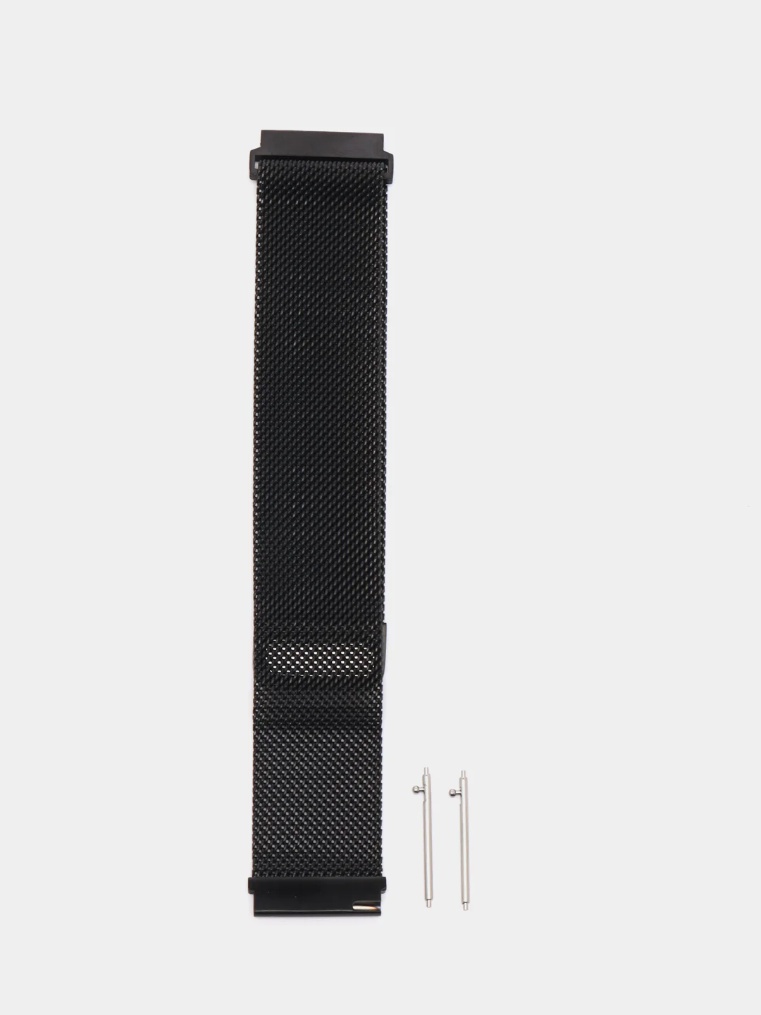 Черный стальной ремешок "Миланская Петля" для Amazfit, Huawei, Haylou, Samsung Galaxy Watch