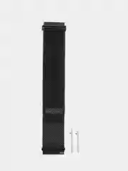 Черный стальной ремешок "Миланская Петля" для Amazfit, Huawei, Haylou, Samsung Galaxy Watch