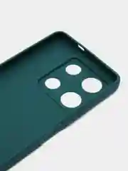Зеленый чехол для Infinix NOTE 30 Pro (Инфиникс Нот 30 Про), прозрачный
