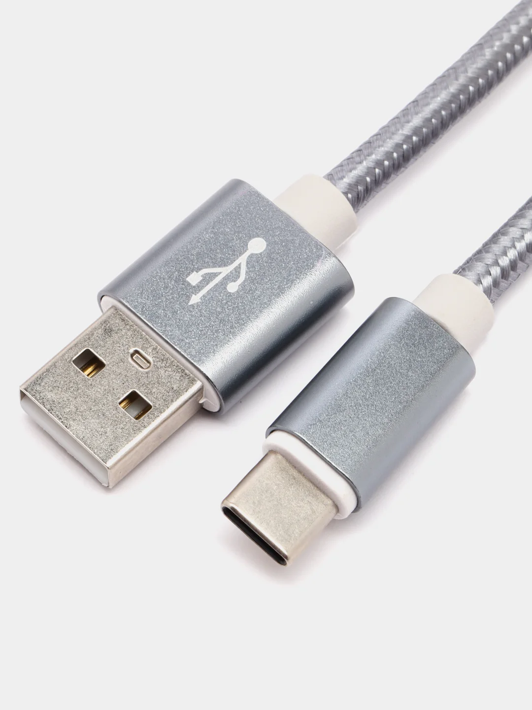 Серый 2 метра, 1,78, 2,7, Кабель на тайпси (Type-C)/iPhone Lightning/Micro/USB провод, зарядник