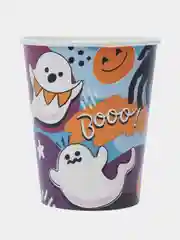 Белый стакан бумажный на хэллоуин Halloween party, 250 мл, 6 шт