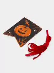 Оранжевый гирлянда на ленте  на Хэллоуин "Happy Halloween"