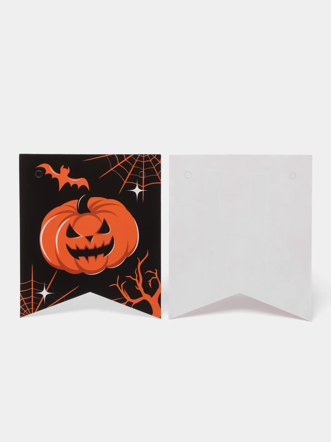 Оранжевый гирлянда на ленте  на Хэллоуин "Happy Halloween"
