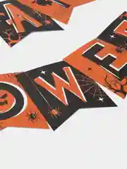 Оранжевый гирлянда на ленте  на Хэллоуин "Happy Halloween"