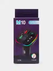 MP3 FM Bluetooth модулятор трансмиттер M10, Автомобильное зарядное устройство с подсветкой