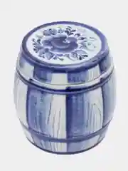 Бежевый гжель бочонок, медовница