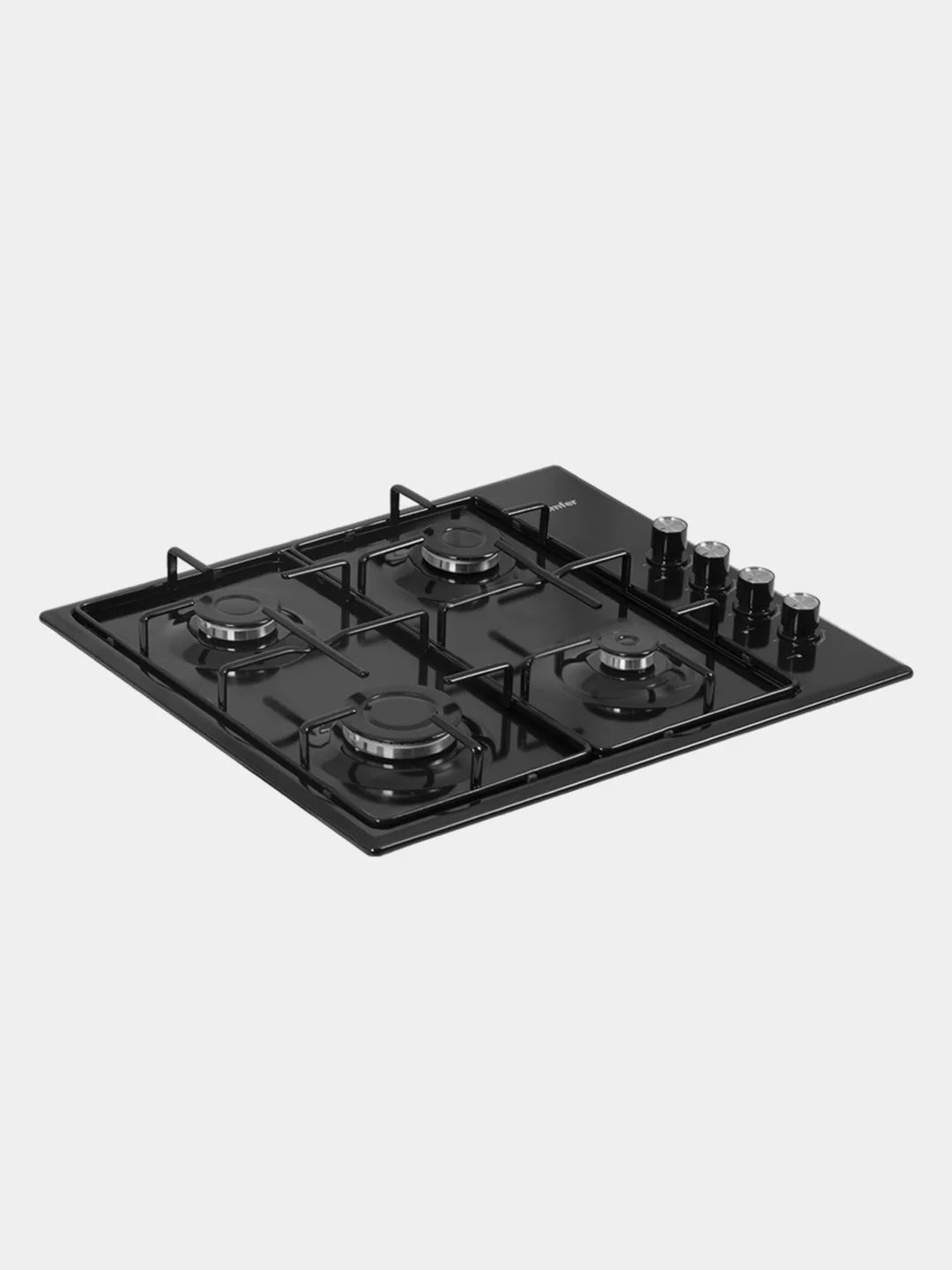 Газовая варочная панель Simfer H60Q40B470, эмалированные решетки, автоподжиг, черная