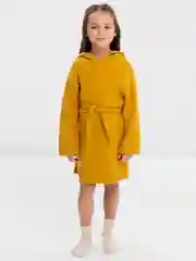 Халат детский муслиновый LoveLife, 6 лет, рост 116-122 см, цвет горчичный, 100% хлопок