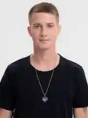 Фиолетовый цепочка на шею из нержавеющей стали