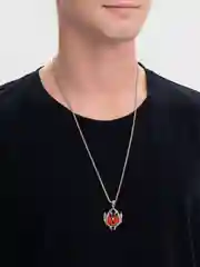 Красный цепочка на шею из нержавеющей стали