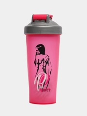 Шейкер спортивный для коктейлей PinkPower, 600 мл, розовый шейкер для зала для спортивного