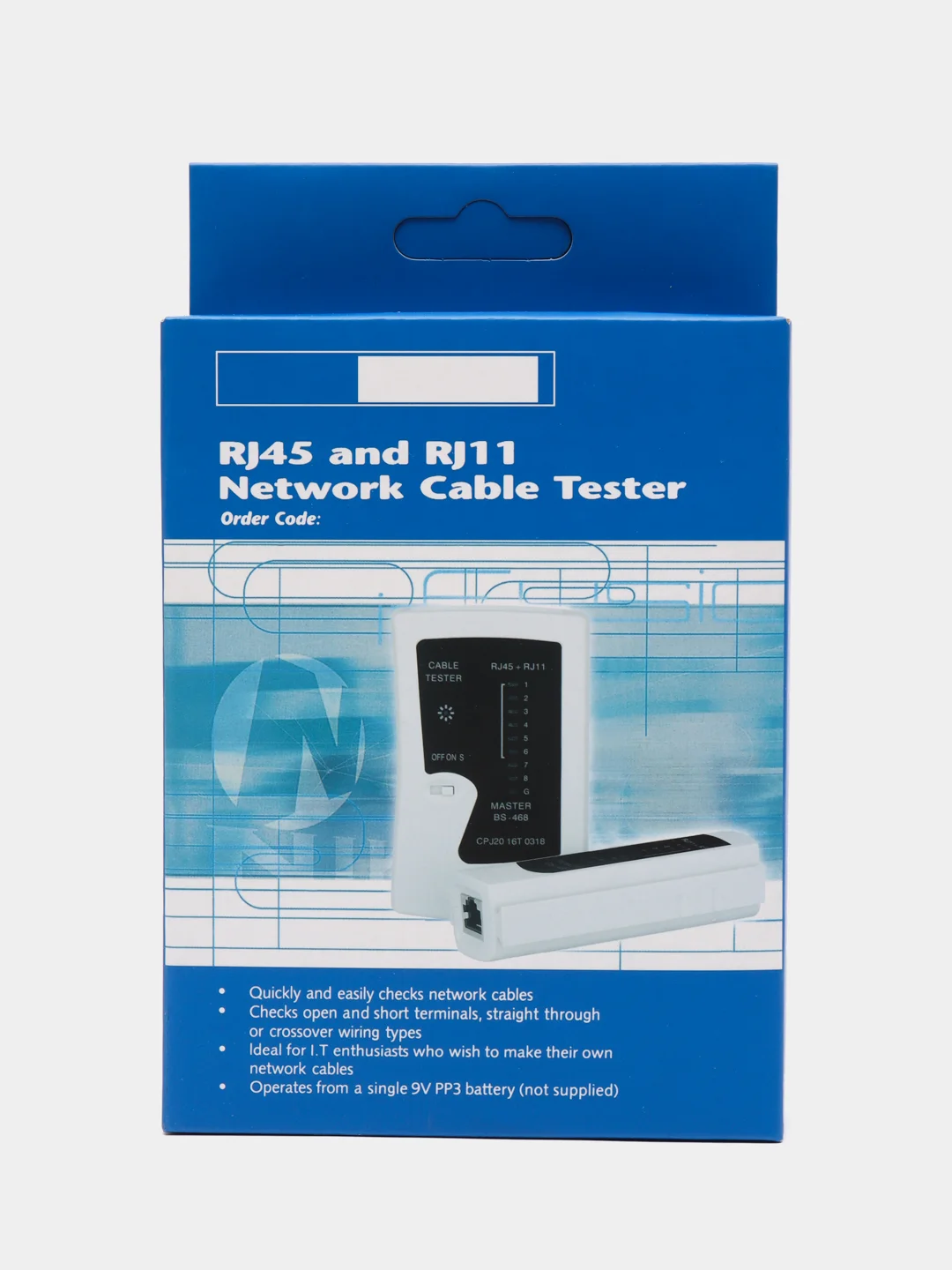 Тестер сетевого кабеля LAN RJ-45, RJ-12, Кабельный Lan тестер, витой пары, интернет кабеля
