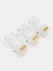 Коннектор RJ45 (8p8c), категория 5e, 30 и 50 шт., прозрачный
