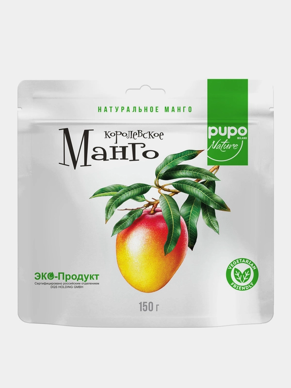 Манго королевский сушеный Sobranie PUPO, дой-пак, 150г