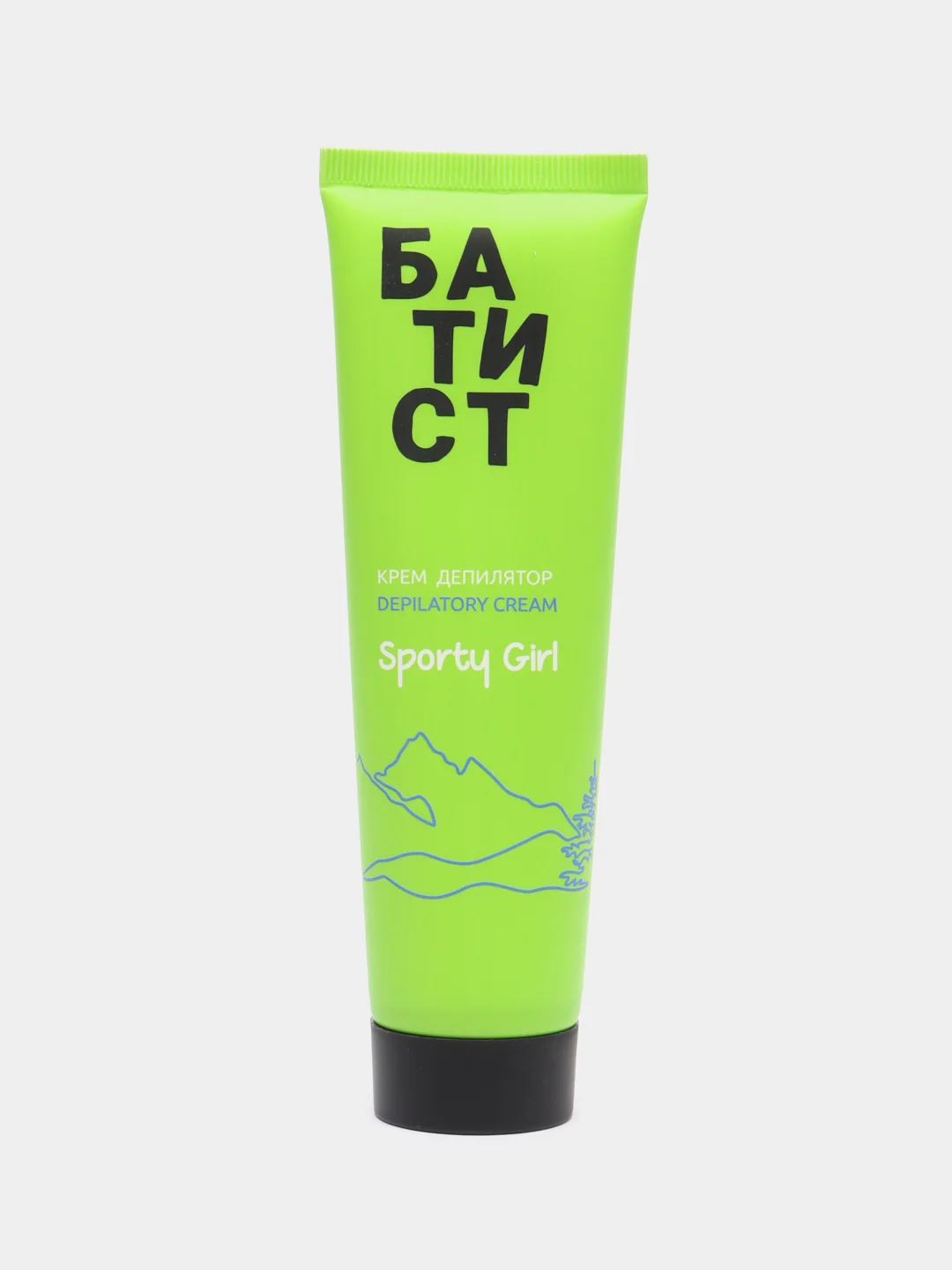 Салатовый крем-депилятор "Батист" French Girk, Sporty Girl ", подходит для области бикини, 100 мл