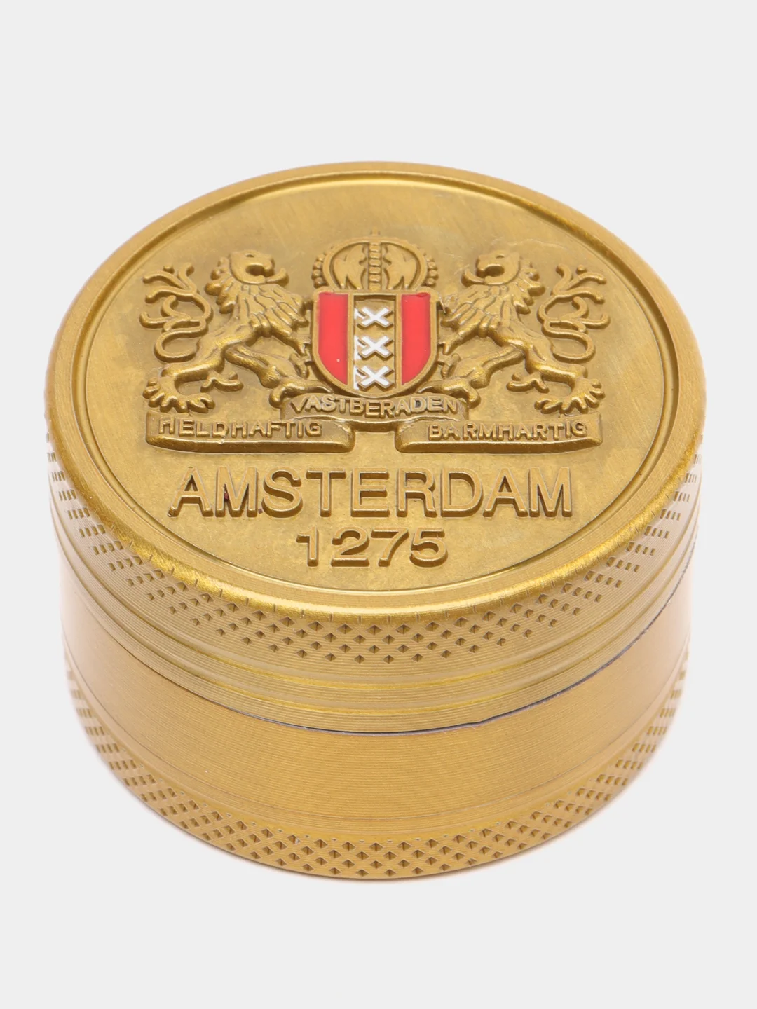 Золотой гриндер для измельчения табака, AMSTERDAM