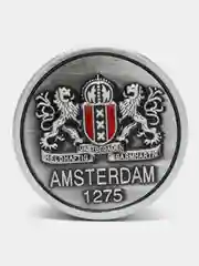 Серый металлик гриндер для измельчения табака, AMSTERDAM