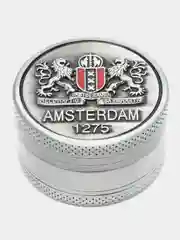 Серый металлик гриндер для измельчения табака, AMSTERDAM