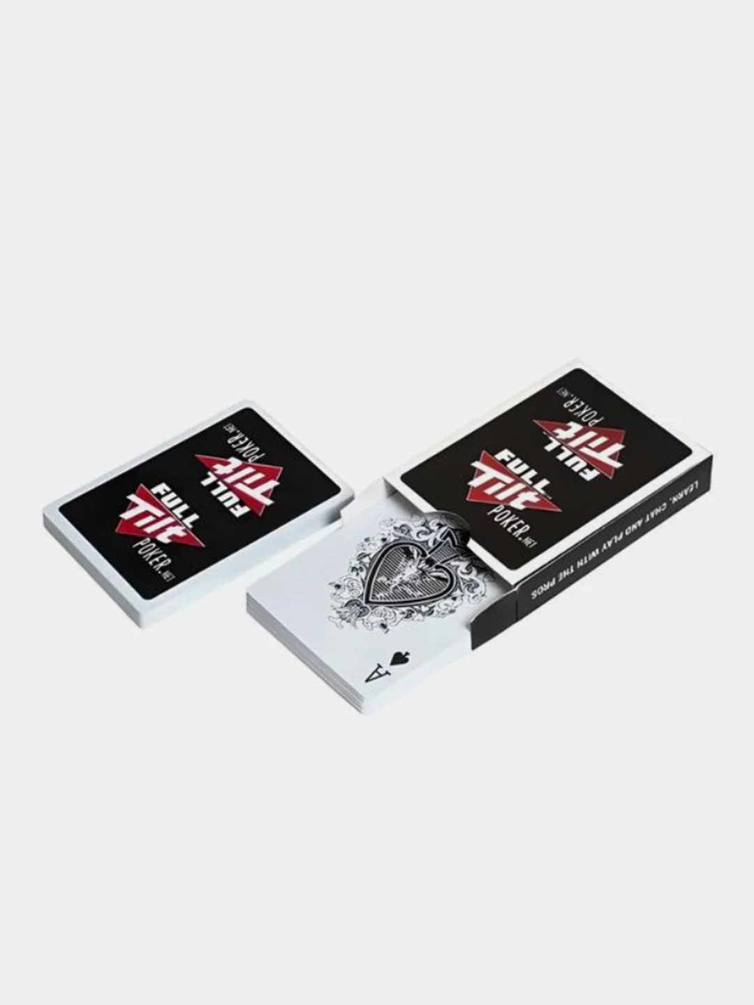 Черный пластиковые игральные карты (карты для покера)