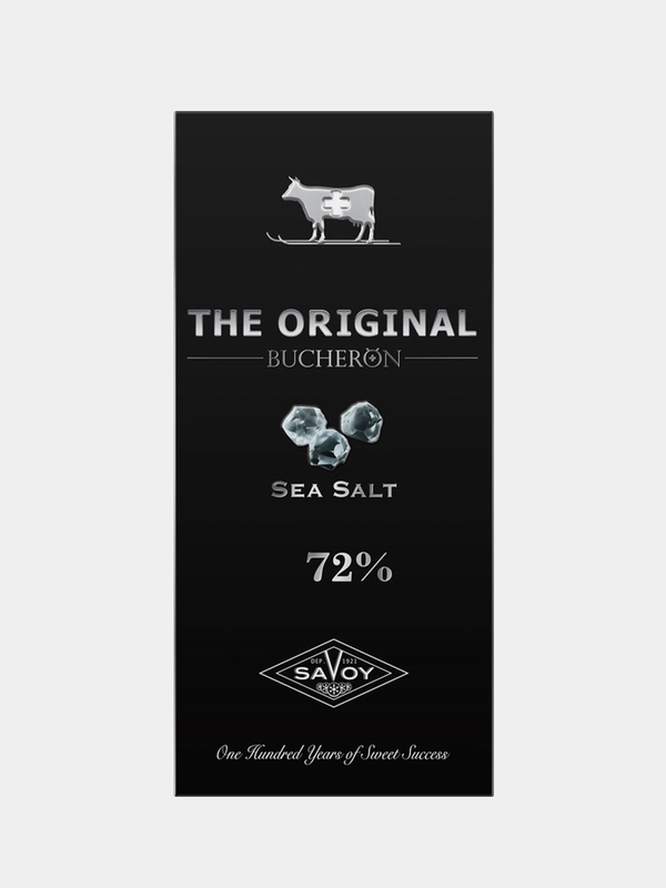 Шоколад горький 72% BUCHERON THE ORIGINAL с морской солью, в картоне, 90г