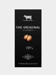 Шоколад горький 72% BUCHERON THE ORIGINAL с фундуком, в картоне, 90г