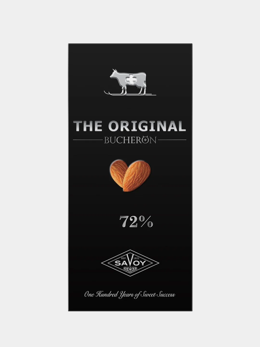 Шоколад горький 72% BUCHERON THE ORIGINAL с миндалем, в картоне, 90г