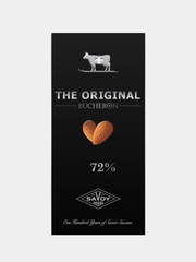 Шоколад горький 72% BUCHERON THE ORIGINAL с миндалем, в картоне, 90г