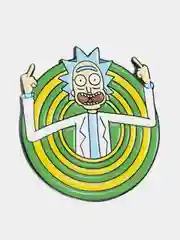 Металлический значок "Rick and Morty"