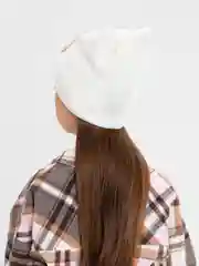Белый шапка для девочки