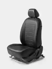 Черный чехлы Rival Строчка Skoda Rapid II 2020-/VW Polo VI 2020-, с зад.подлокотником, SC.5108.1