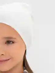 Белый шапка весенняя, бини, для девочек