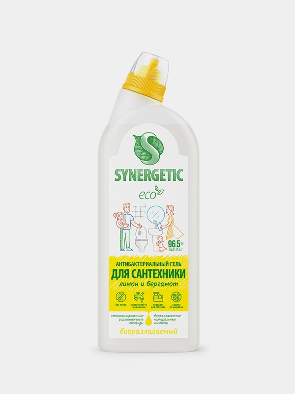 Средство для сантехники SYNERGETIC "Кристальная чистота", 0,7 л