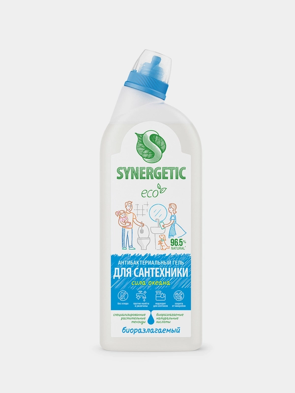 Средство для сантехники SYNERGETIC "Сила океана", 0,7 л