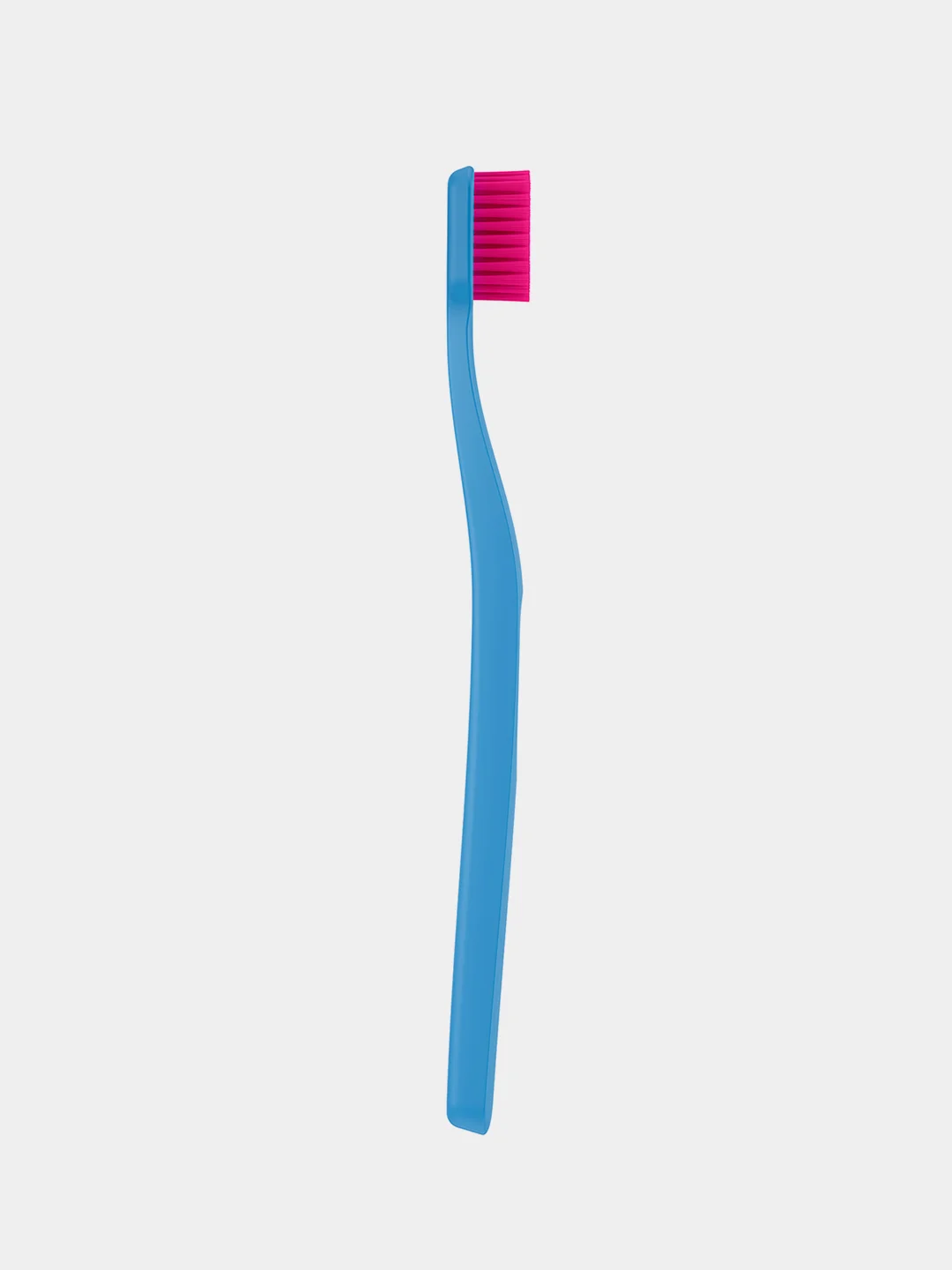 Зубная щетка для взрослых SYNERGETIC JBrush, средней жёсткости, голубая