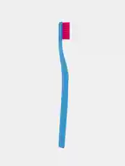 Зубная щетка для взрослых SYNERGETIC JBrush, средней жёсткости, голубая