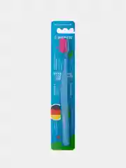 Зубная щетка для взрослых SYNERGETIC JBrush, средней жёсткости, голубая