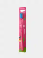 Зубная щетка для взрослых JBrush, средняя жёсткость, розовая