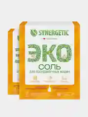Соль для посудомоечных машин SYNERGETIC, 1500 г х 2 штуки