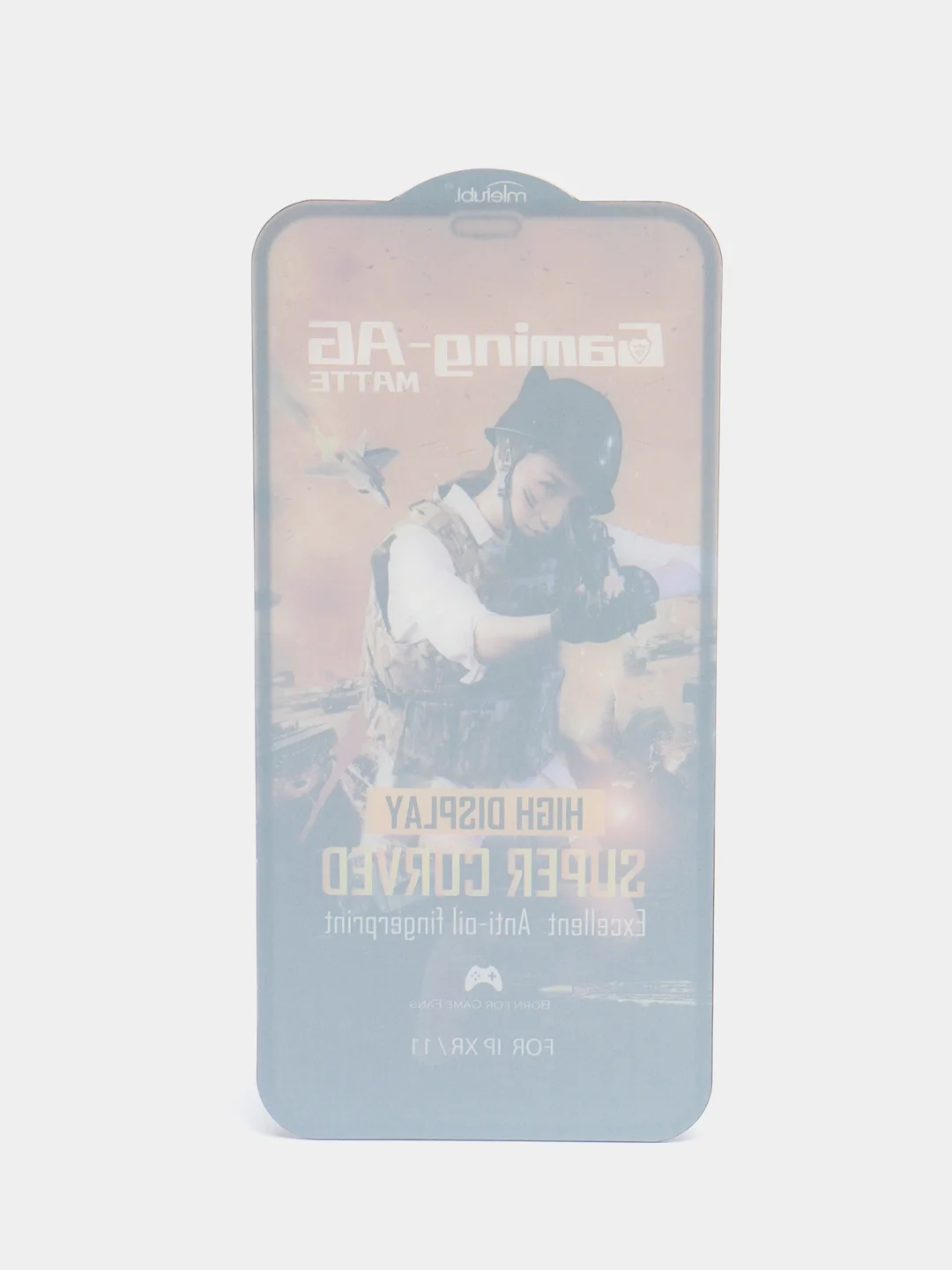 Черный фирменное матовое стекло Mletubl на iPhone 11, 8, 7, Pro, Max, Plus