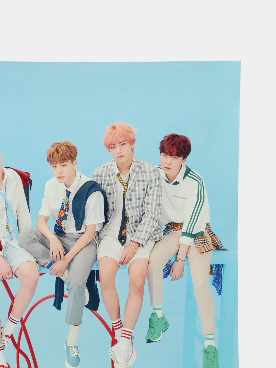 Лазурный постер K-pop BTS, А3